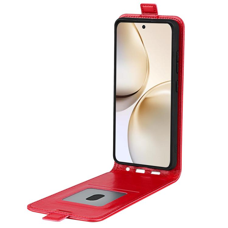 For Realme 14 Pro+ R64 Texture Single Vertical Flip Leather Phone Case