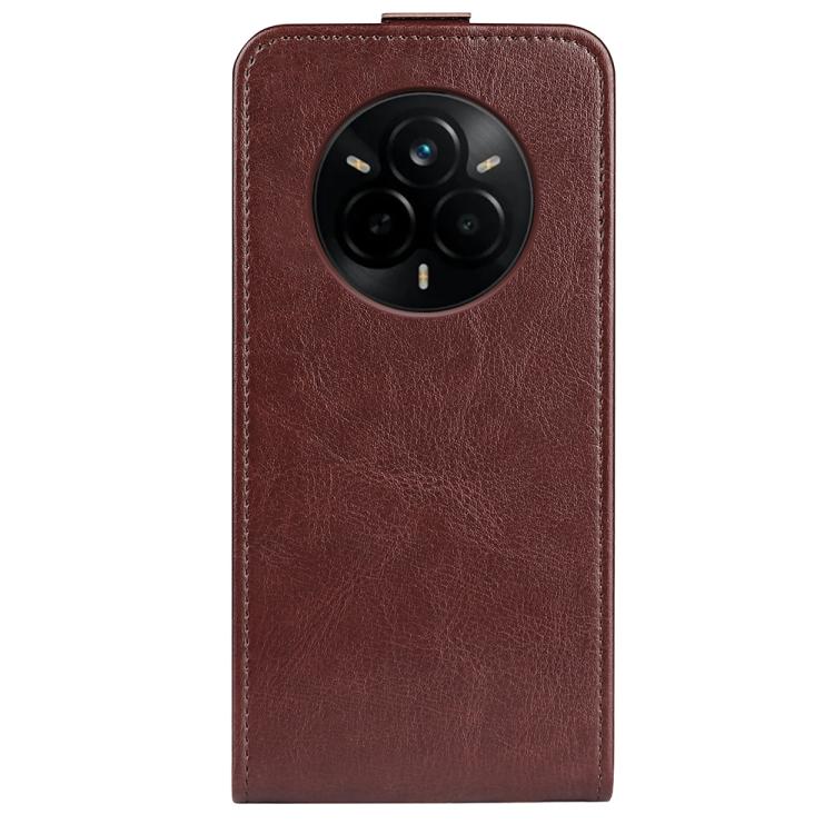 For Realme 14 Pro+ R64 Texture Single Vertical Flip Leather Phone Case