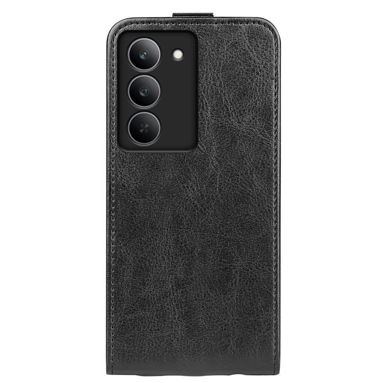 For Realme 14X 5G R64 Texture Single Vertical Flip Leather Phone Case