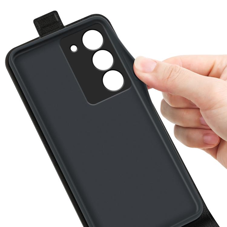 For Realme 14X 5G R64 Texture Single Vertical Flip Leather Phone Case