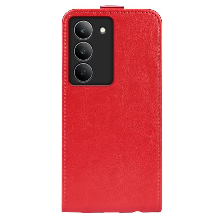 For Realme 14X 5G R64 Texture Single Vertical Flip Leather Phone Case