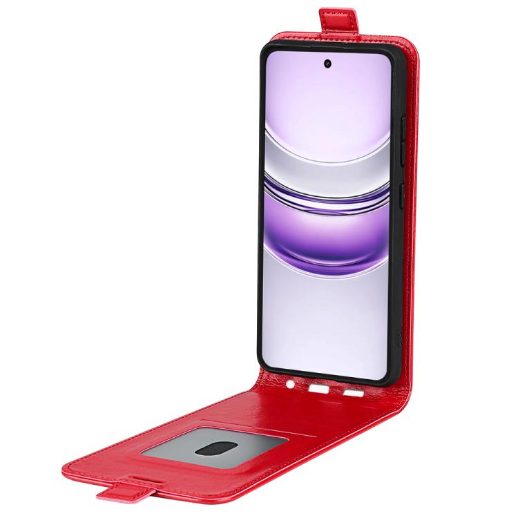 For Realme 14X 5G R64 Texture Single Vertical Flip Leather Phone Case