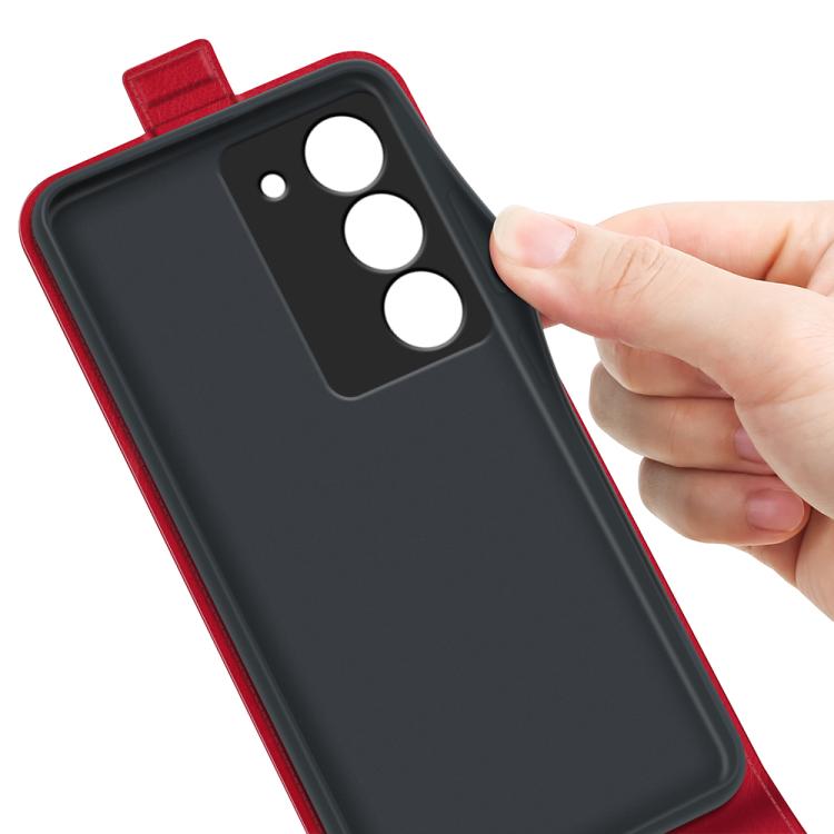 For Realme 14X 5G R64 Texture Single Vertical Flip Leather Phone Case