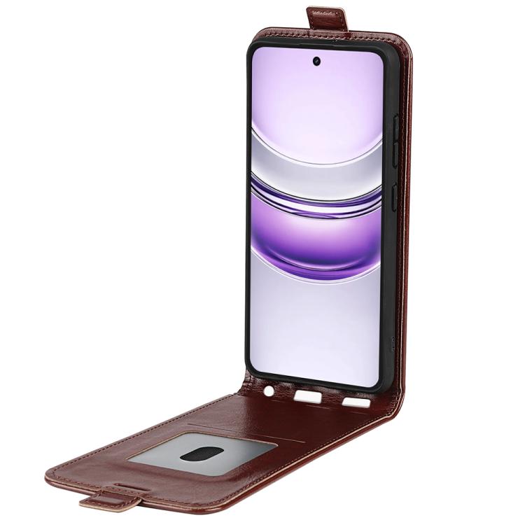 For Realme 14X 5G R64 Texture Single Vertical Flip Leather Phone Case