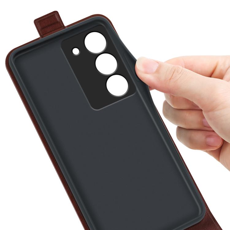 For Realme 14X 5G R64 Texture Single Vertical Flip Leather Phone Case