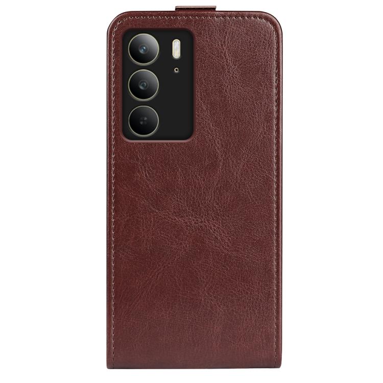For Realme C75 R64 Texture Single Vertical Flip Leather Phone Case