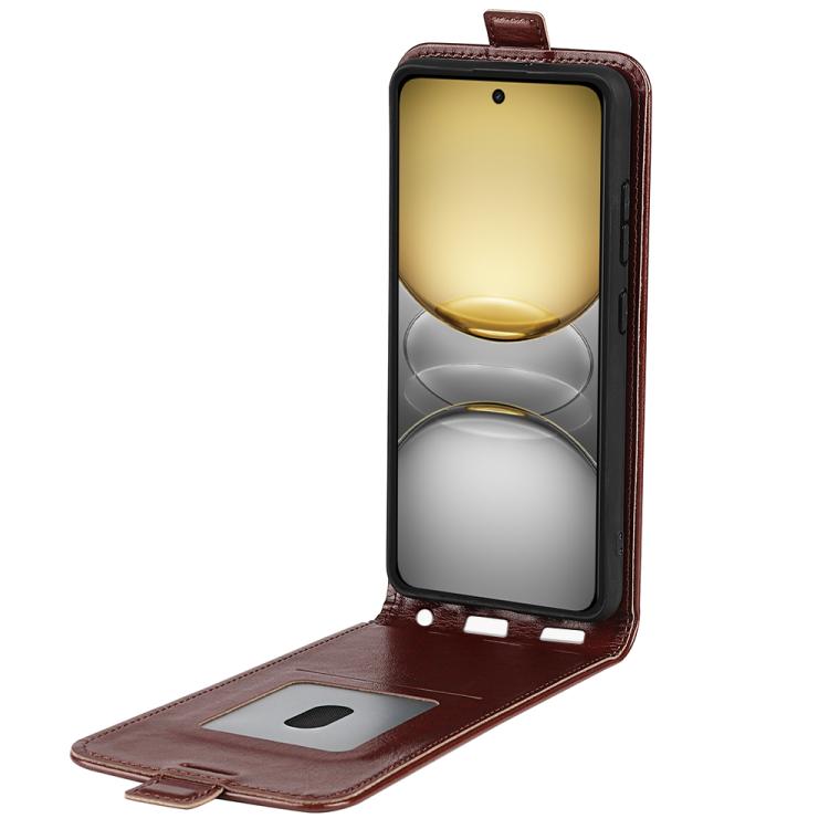 For Realme C75 R64 Texture Single Vertical Flip Leather Phone Case