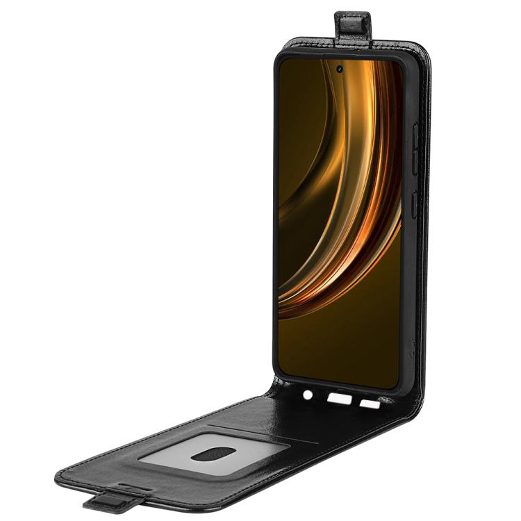For Realme 13+ 5G R64 Texture Single Vertical Flip Leather Phone Case