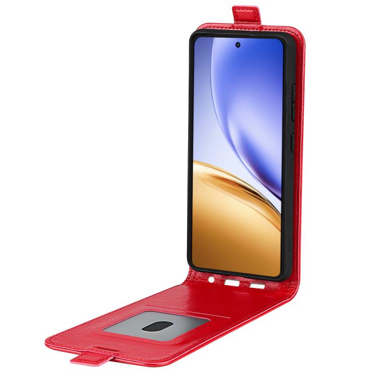 For Realme 14 5G R64 Texture Single Vertical Flip Leather Phone Case