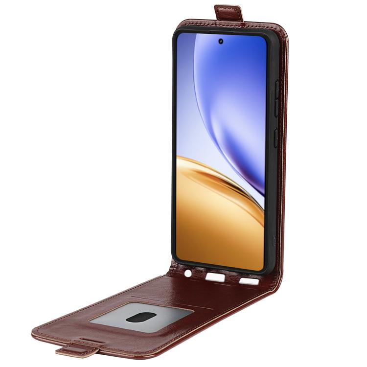 For Realme 14 5G R64 Texture Single Vertical Flip Leather Phone Case