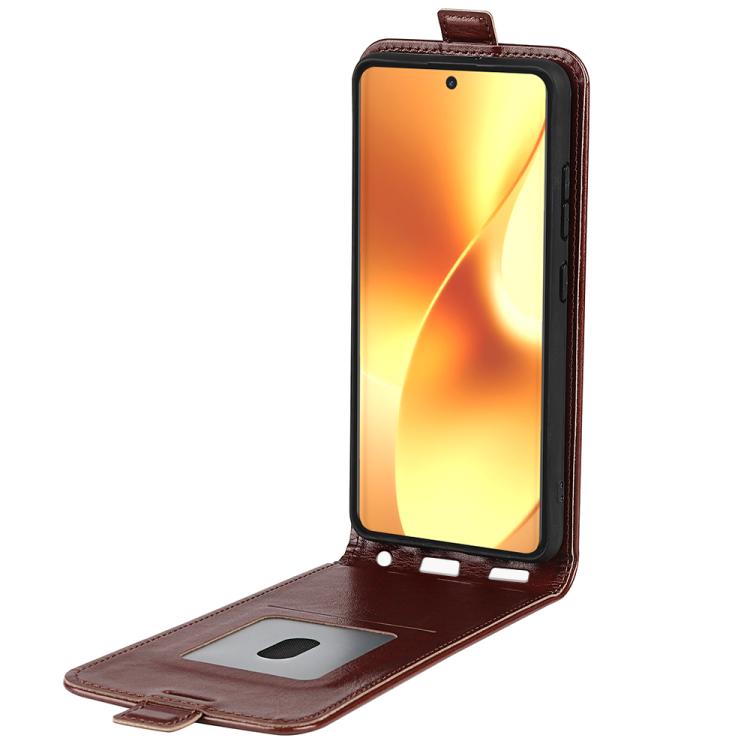 For Realme 15 5G / 15 Pro 5G R64 Texture Single Vertical Flip Leather Phone Case