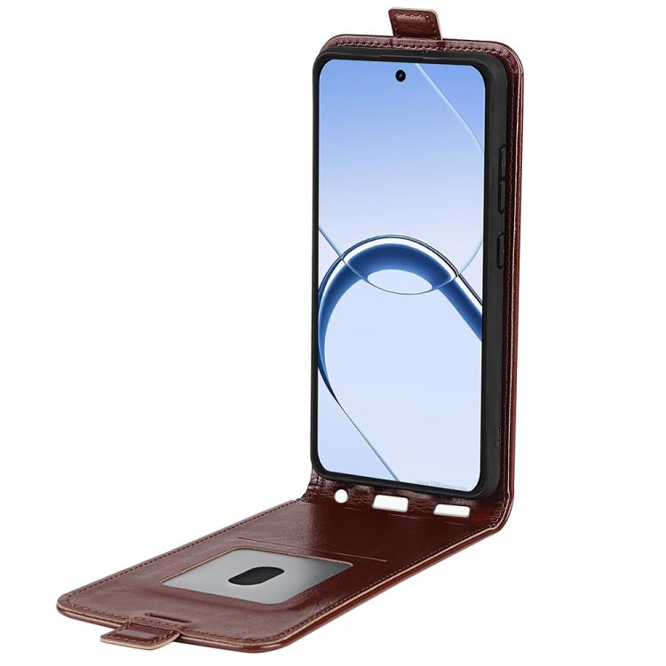 For Realme 16 5G R64 Texture Single Vertical Flip Leather Phone Case