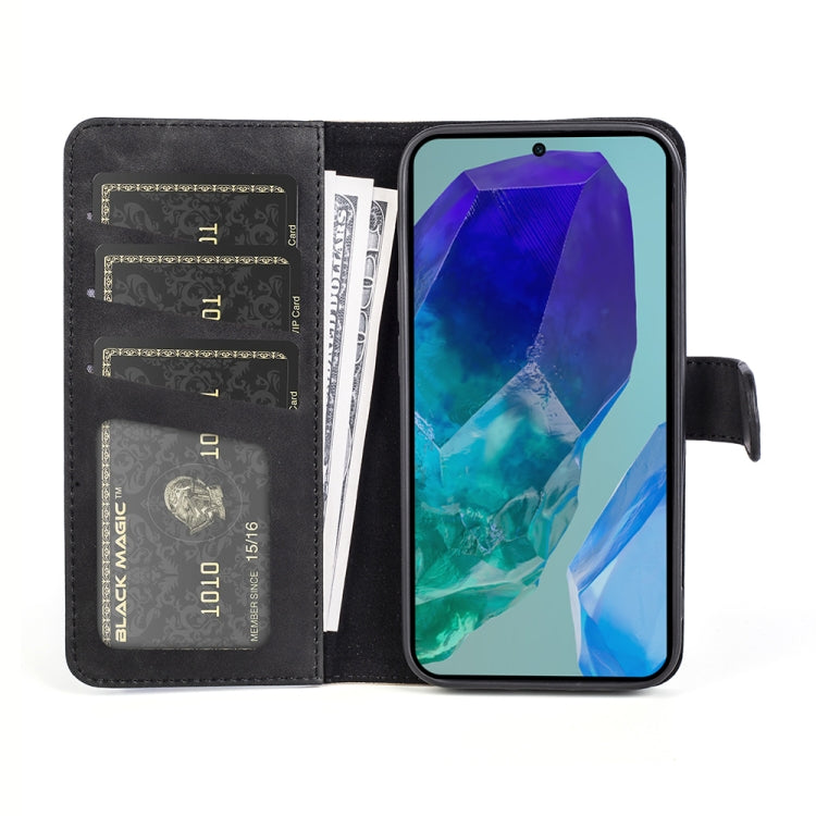 For Samsung Galaxy M55 5G Stitching Horizontal Flip Leather Phone Case