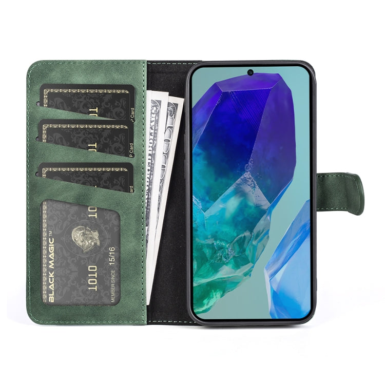 For Samsung Galaxy M55 5G Stitching Horizontal Flip Leather Phone Case