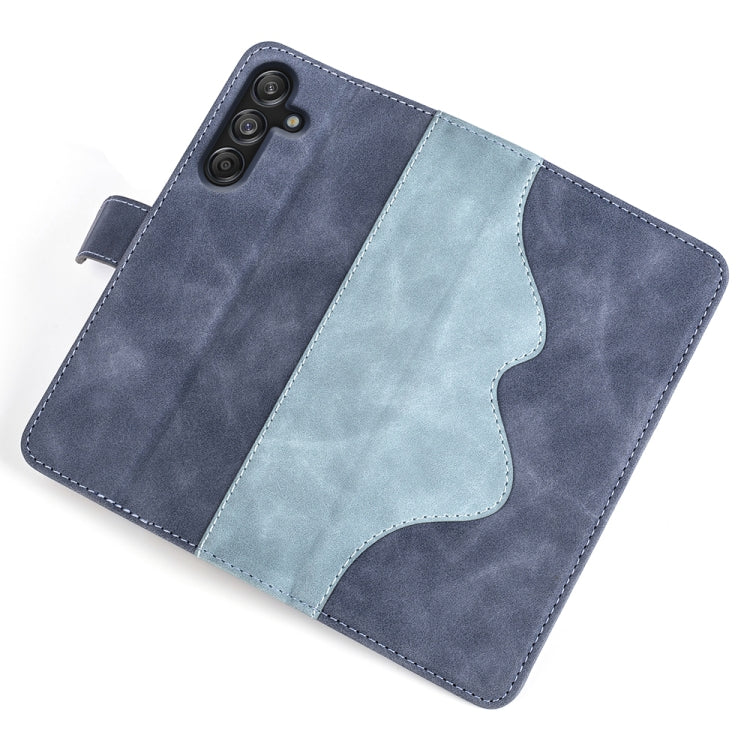 For Samsung Galaxy M55 5G Stitching Horizontal Flip Leather Phone Case