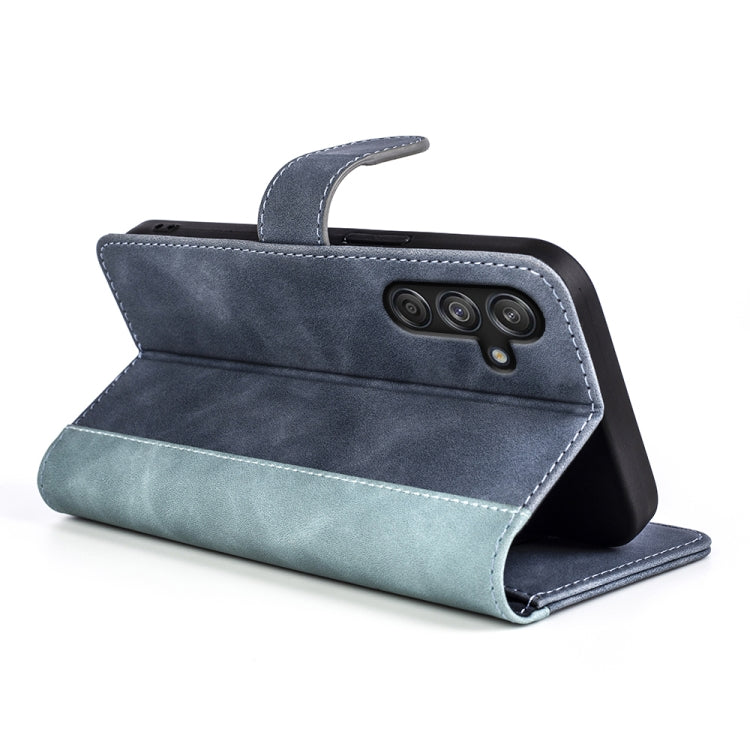 For Samsung Galaxy M55 5G Stitching Horizontal Flip Leather Phone Case