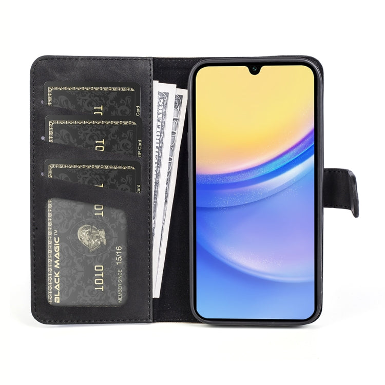 For Samsung Galaxy M15 5G Stitching Horizontal Flip Leather Phone Case