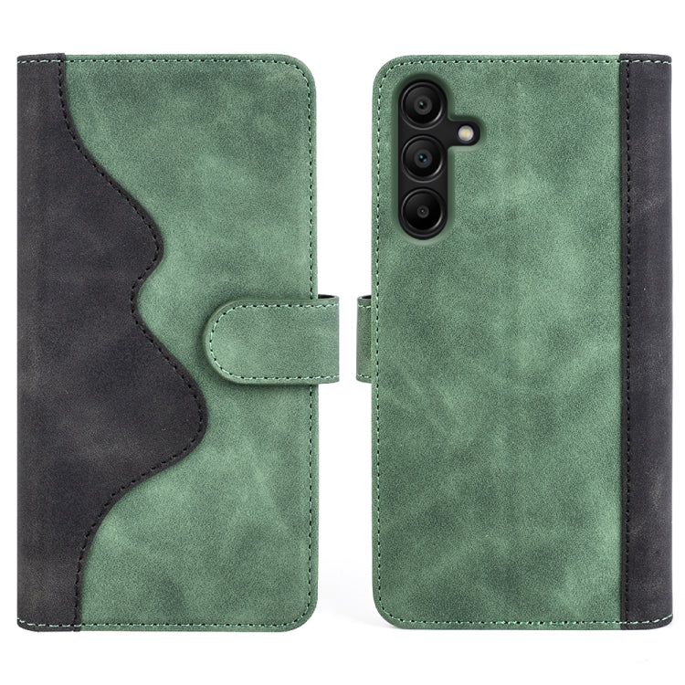 For Samsung Galaxy M15 5G Stitching Horizontal Flip Leather Phone Case