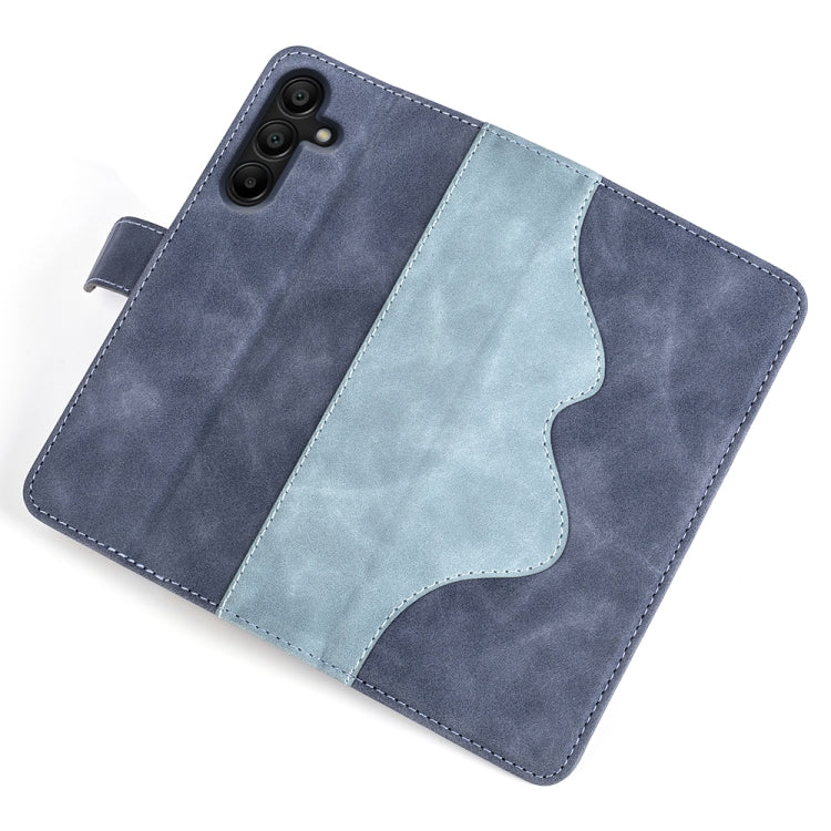 For Samsung Galaxy M15 5G Stitching Horizontal Flip Leather Phone Case
