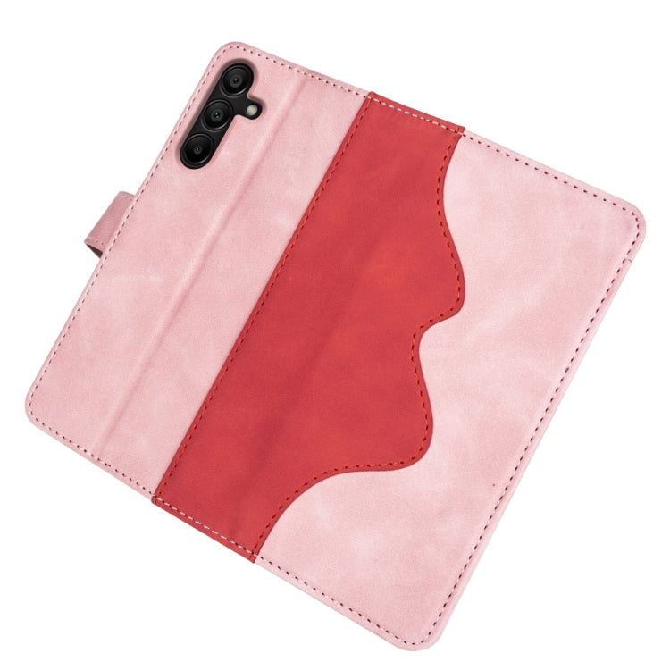 For Samsung Galaxy M15 5G Stitching Horizontal Flip Leather Phone Case