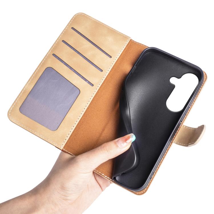 For Samsung Galaxy S26 5G Stitching Horizontal Flip Leather Phone Case