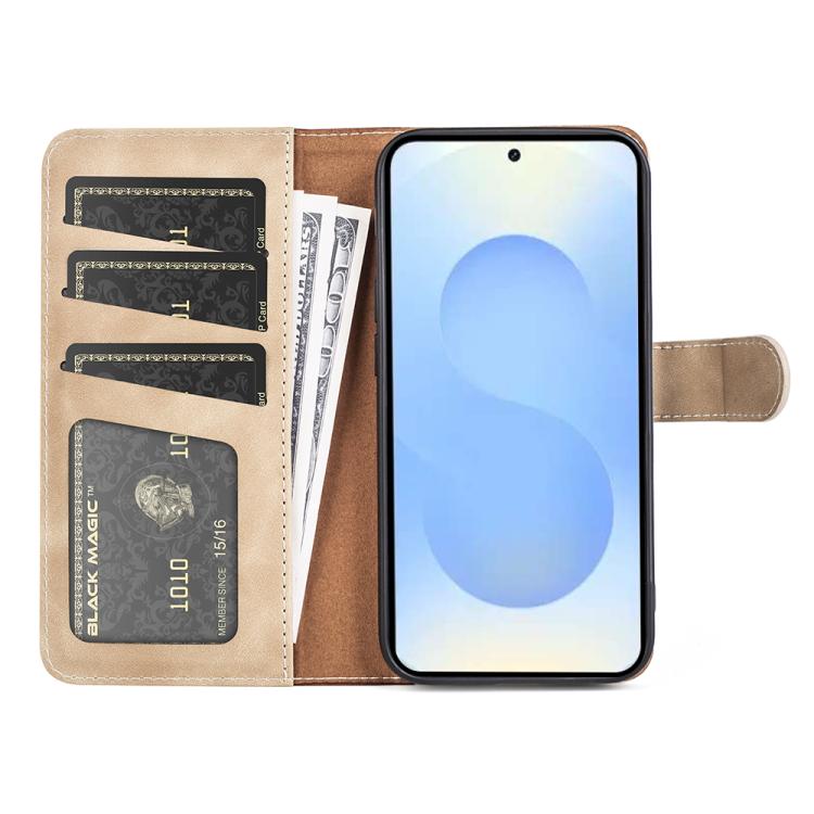 For Samsung Galaxy S26+ 5G Stitching Horizontal Flip Leather Phone Case