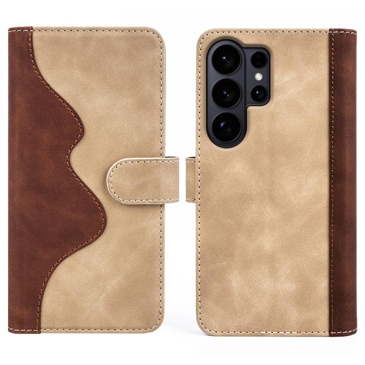 For Samsung Galaxy S26 Ultra 5G Stitching Horizontal Flip Leather Phone Case