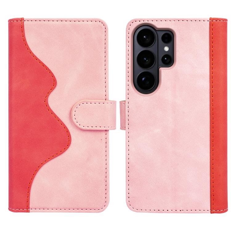 For Samsung Galaxy S26 Ultra 5G Stitching Horizontal Flip Leather Phone Case
