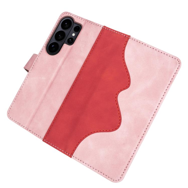For Samsung Galaxy S26 Ultra 5G Stitching Horizontal Flip Leather Phone Case