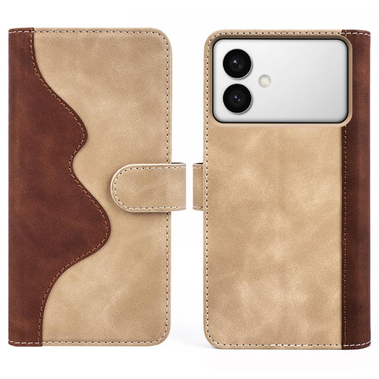 For Samsung Galaxy S26 Edge 5G Stitching Horizontal Flip Leather Phone Case