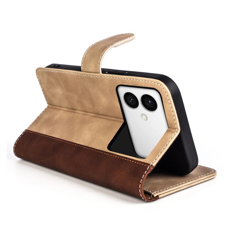 For Samsung Galaxy S26 Edge 5G Stitching Horizontal Flip Leather Phone Case