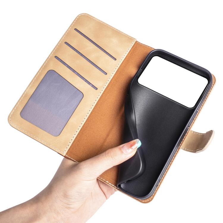 For Samsung Galaxy S26 Edge 5G Stitching Horizontal Flip Leather Phone Case