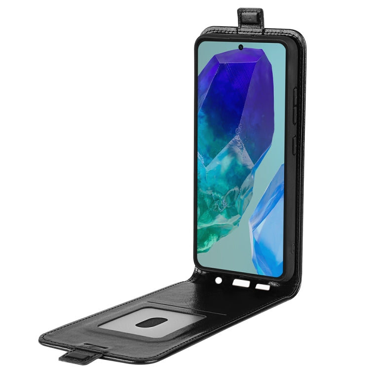 For Samsung Galaxy M55 5G R64 Texture Single Vertical Flip Leather Phone Case