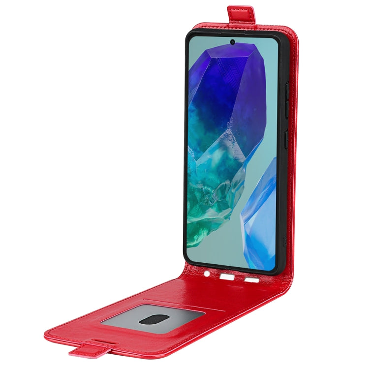 For Samsung Galaxy M55 5G R64 Texture Single Vertical Flip Leather Phone Case