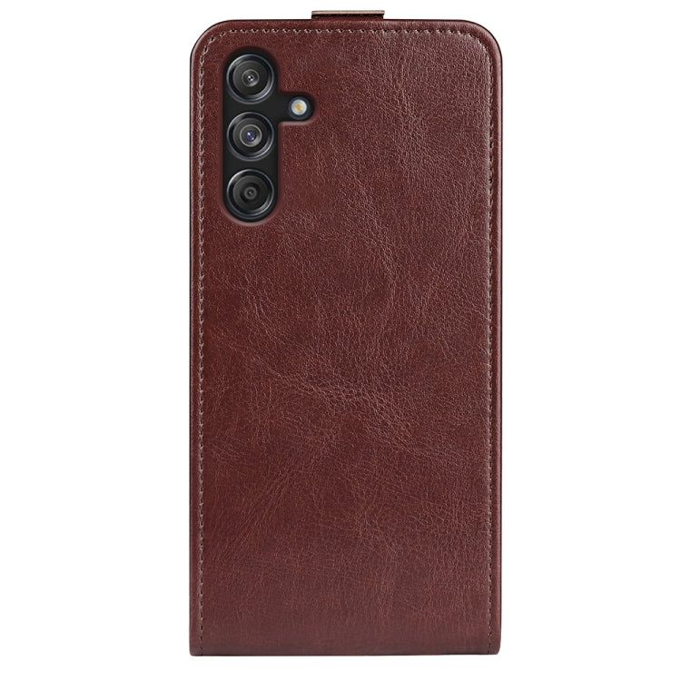 For Samsung Galaxy M55 5G R64 Texture Single Vertical Flip Leather Phone Case