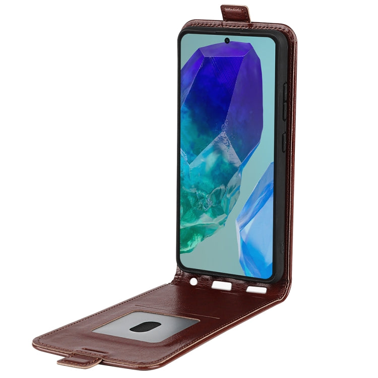 For Samsung Galaxy M55 5G R64 Texture Single Vertical Flip Leather Phone Case