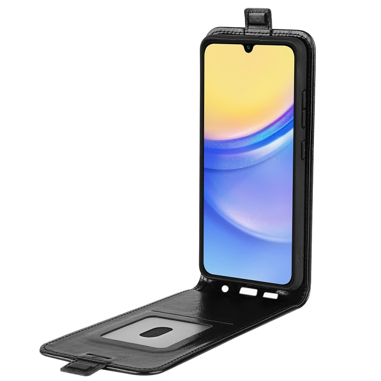 For Samsung Galaxy M15 5G R64 Texture Single Vertical Flip Leather Phone Case