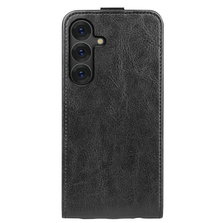 For Samsung Galaxy S25 5G R64 Texture Single Vertical Flip Leather Phone Case