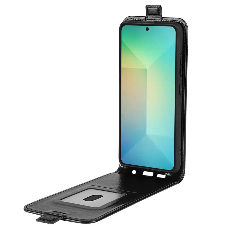 For Samsung Galaxy S25 5G R64 Texture Single Vertical Flip Leather Phone Case