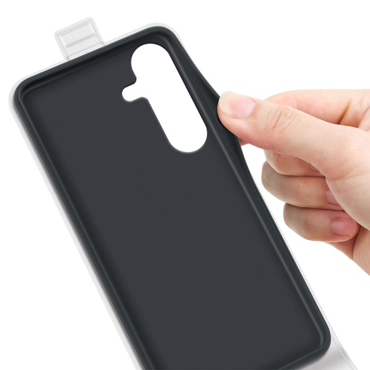 For Samsung Galaxy S25 5G R64 Texture Single Vertical Flip Leather Phone Case