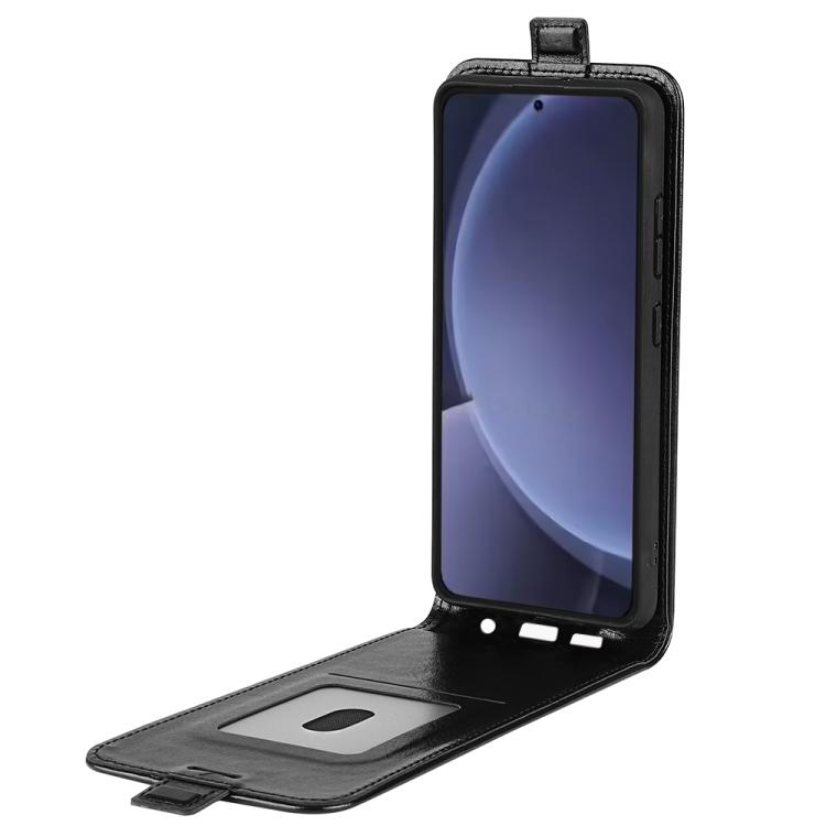 For Samsung Galaxy S25 Ultra 5G R64 Texture Single Vertical Flip Leather Phone Case