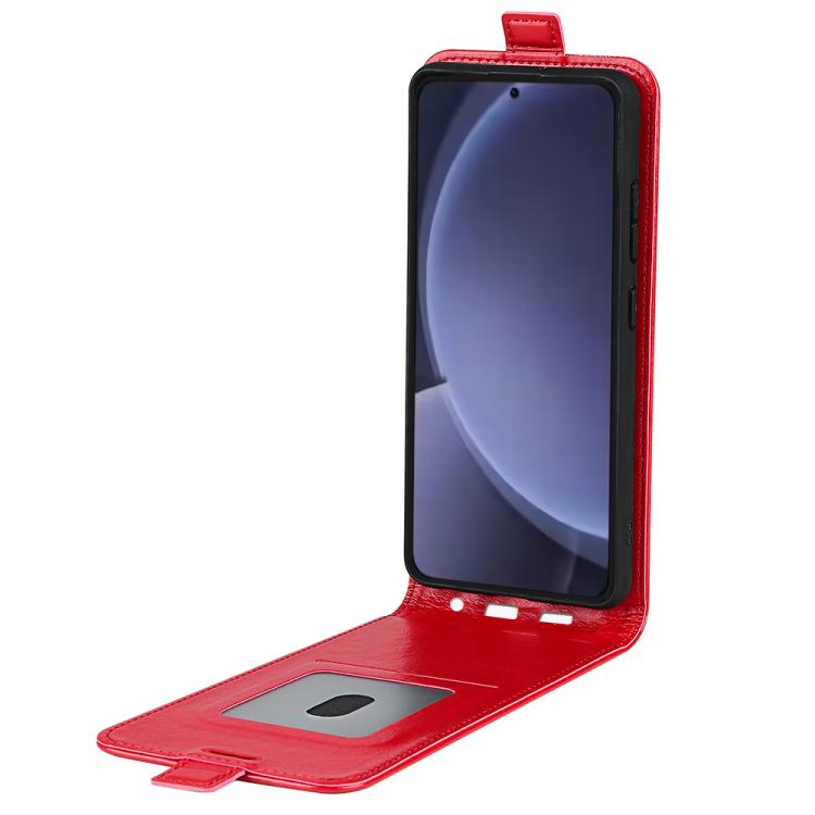 For Samsung Galaxy S25 Ultra 5G R64 Texture Single Vertical Flip Leather Phone Case