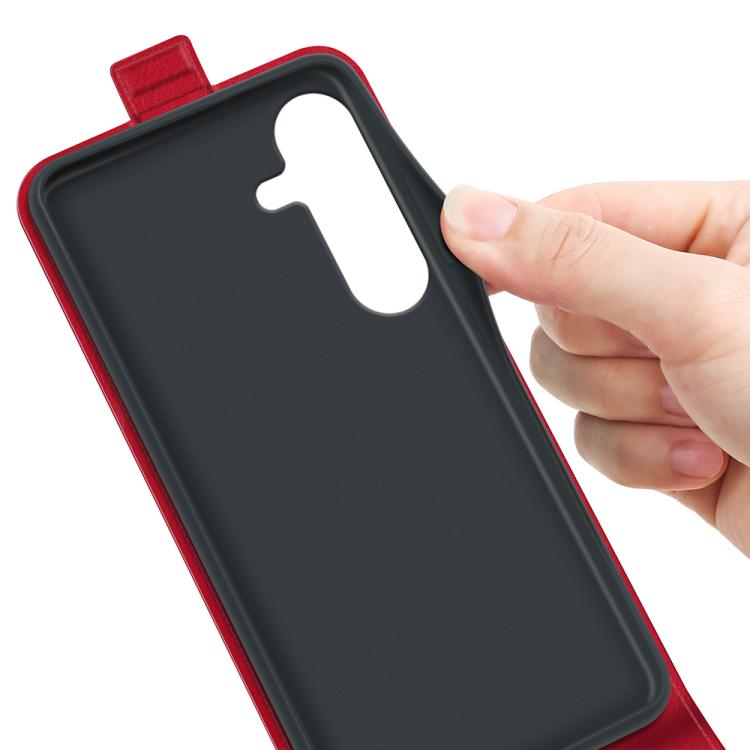 For Samsung Galaxy S25 Ultra 5G R64 Texture Single Vertical Flip Leather Phone Case