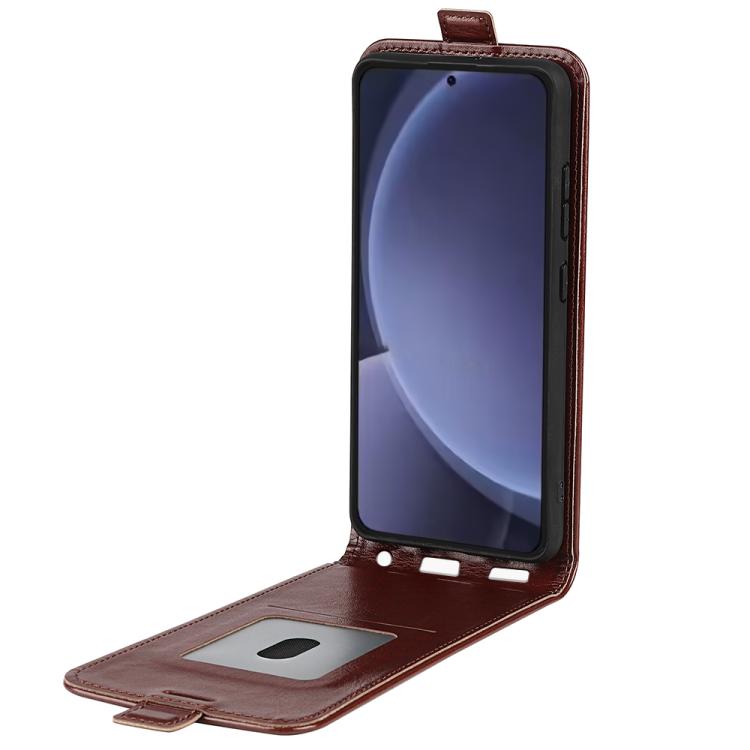 For Samsung Galaxy S25 Ultra 5G R64 Texture Single Vertical Flip Leather Phone Case