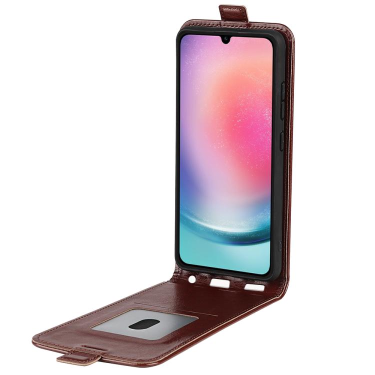 For Samsung Galaxy A16 5G R64 Texture Single Vertical Flip Leather Phone Case