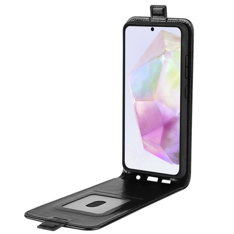 For Samsung Galaxy A36 R64 Texture Single Vertical Flip Leather Phone Case