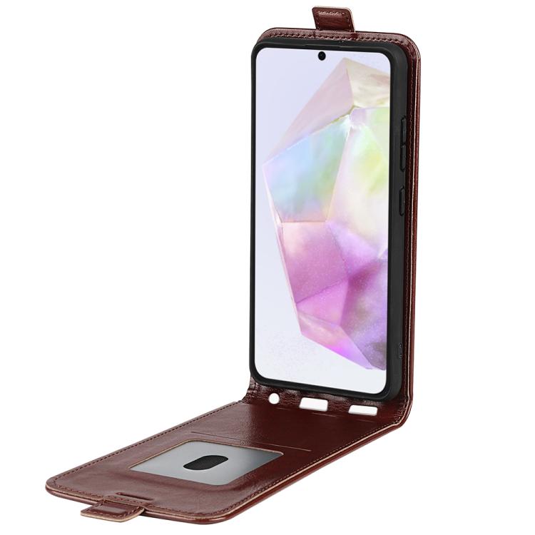 For Samsung Galaxy A36 R64 Texture Single Vertical Flip Leather Phone Case