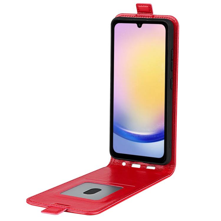 For Samsung Galaxy A26 5G R64 Texture Single Vertical Flip Leather Phone Case