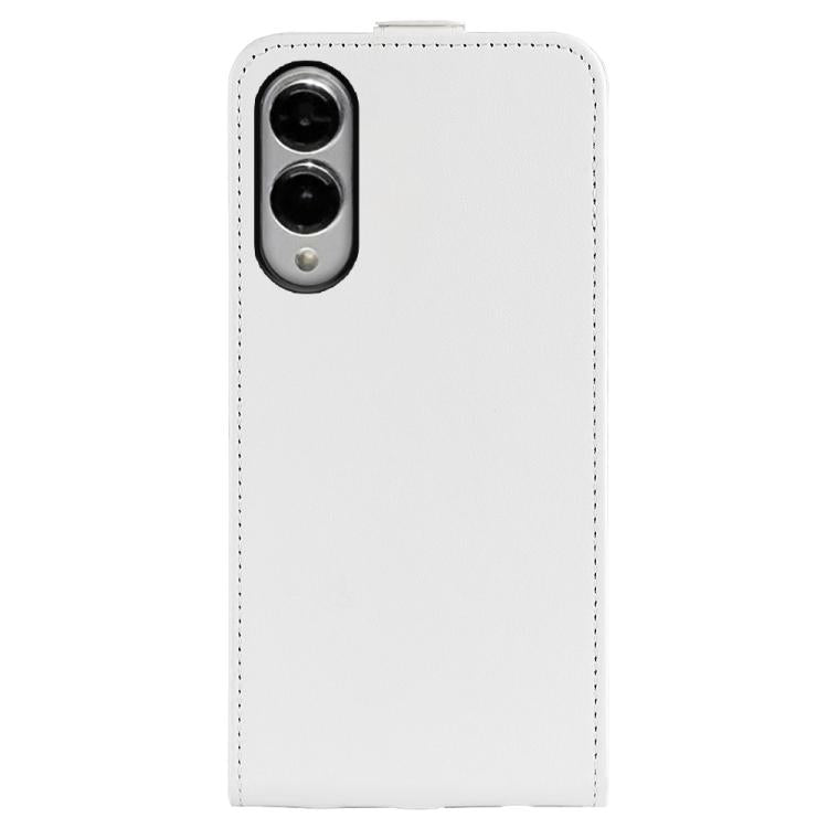 For Samsung Galaxy S25 Edge 5G R64 Texture Single Vertical Flip Leather Phone Case