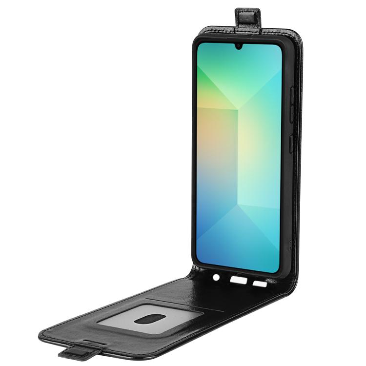 For Samsung Galaxy A06 5G R64 Texture Single Vertical Flip Leather Phone Case